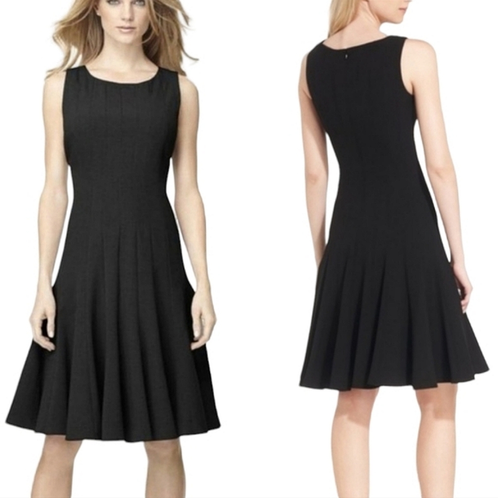 Calvin Klein Black Sleeveless Midi Dress